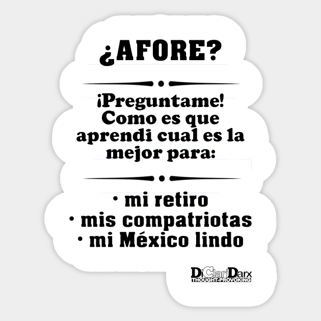 AFORE Sticker by Santy's Store